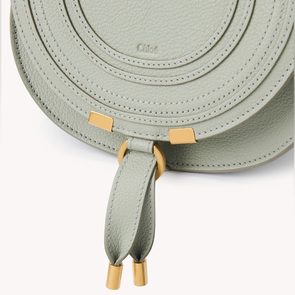 Chloe Small Marcie Crossbody Bag Grained Leather-Color Sea Grass - Picture 2 of 2